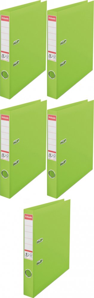 5x Segregator A4 Esselte Vivida No.1 Power, 50mm, do 350 kartek zielony