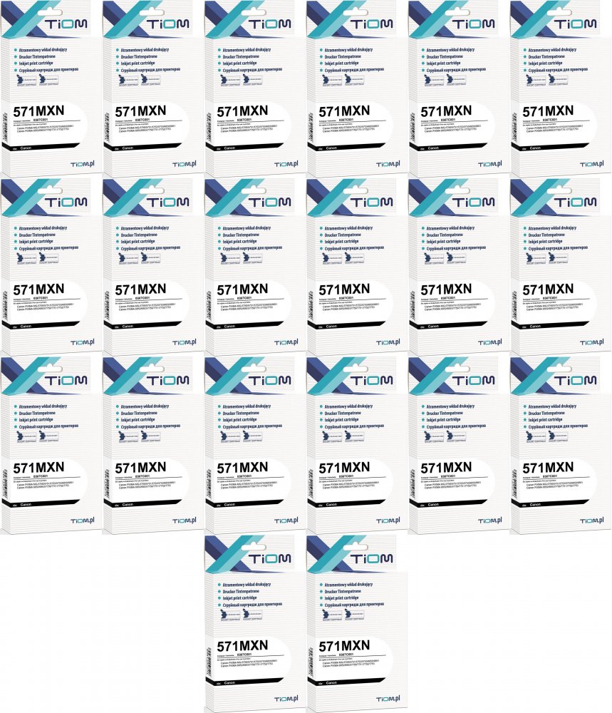 20x Tusz Tiom Ti-C571MX (CLI-571M), 645 stron, magenta (purpurowy)