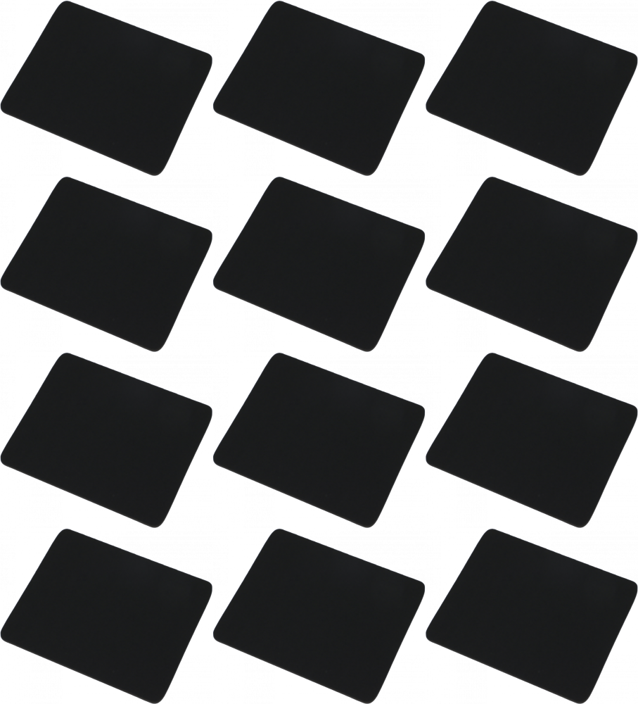 12x Podkładka piankowa pod mysz Fellowes Economy, 186x224x6mm, czarny