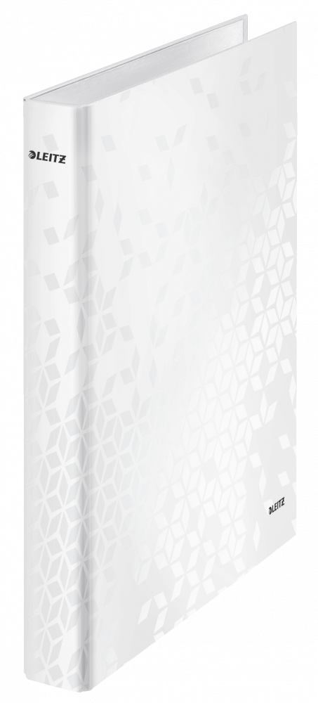 Segregator Leitz Wow, A4, szerokość grzbietu 40mm, do 250 kartek, 4 ringi biały