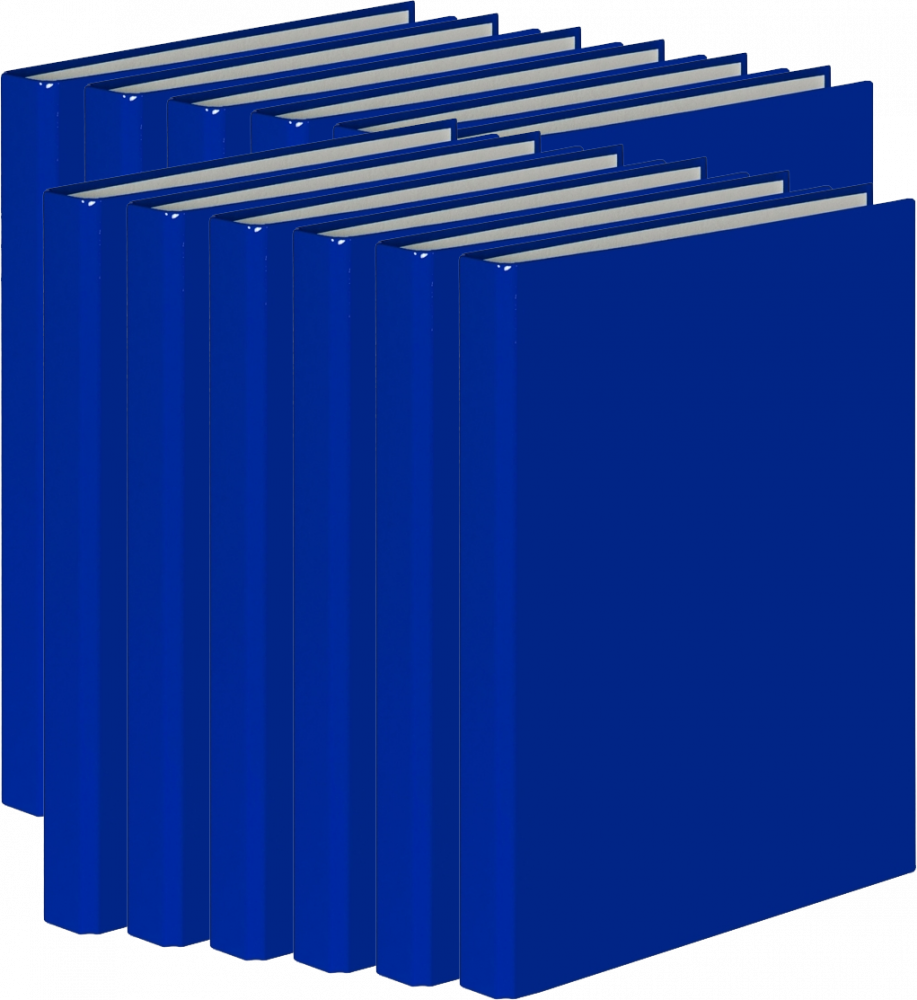 12x Segregator ringowy VauPe, A4, szerokość grzbietu 25mm, 4 ringi, granatowy