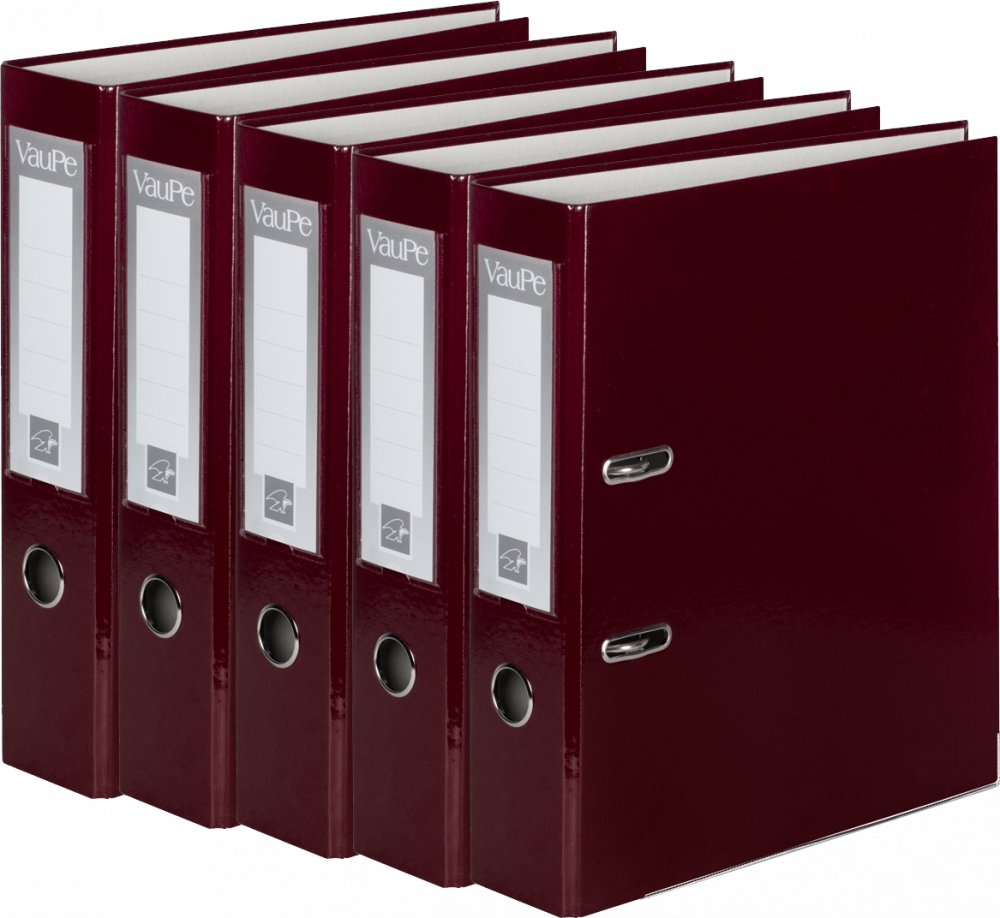 5x Segregator A4 VauPe FCK, 50mm, czekoladowy