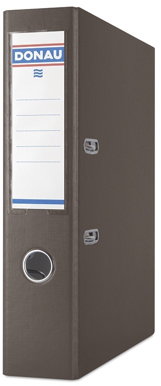 Segregator A4 Donau Master, szerokość grzbietu 75mm, do 500 kartek, brązowy