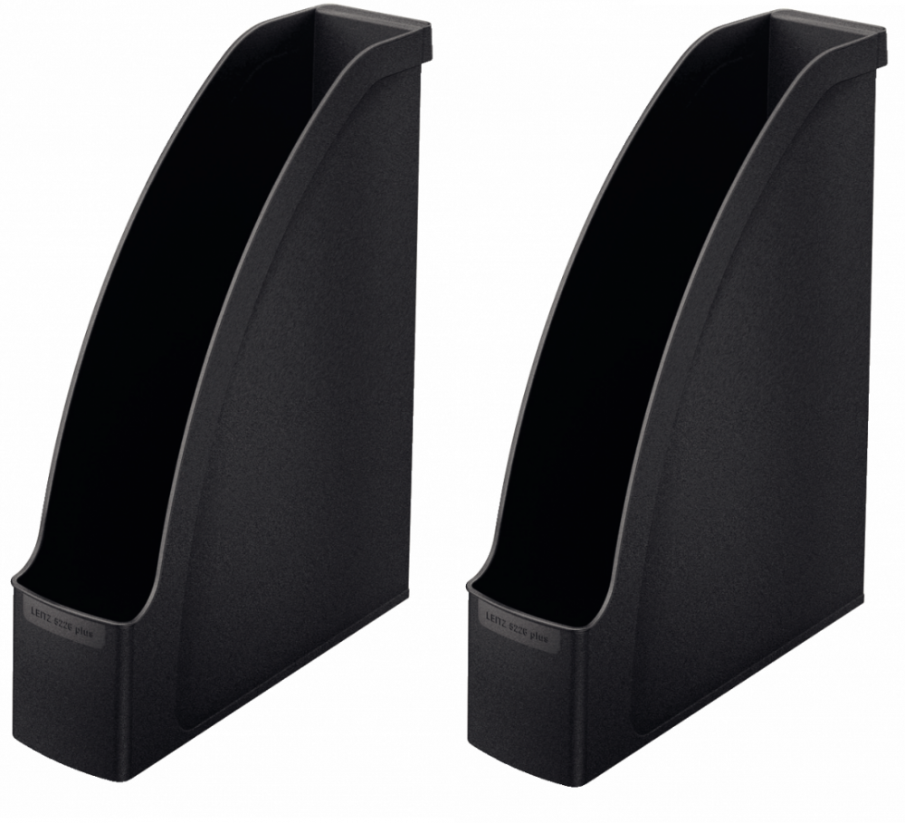 2x organizer na dokumenty Leitz Plus, A4, 70mm, do 700 kartek czarny