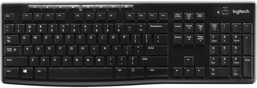 Klawiatura bezprzewodowa Logitech K270, czarny