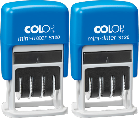 2x Datownik Colop, Mini Printer S120, wersja polska, wkład czarny