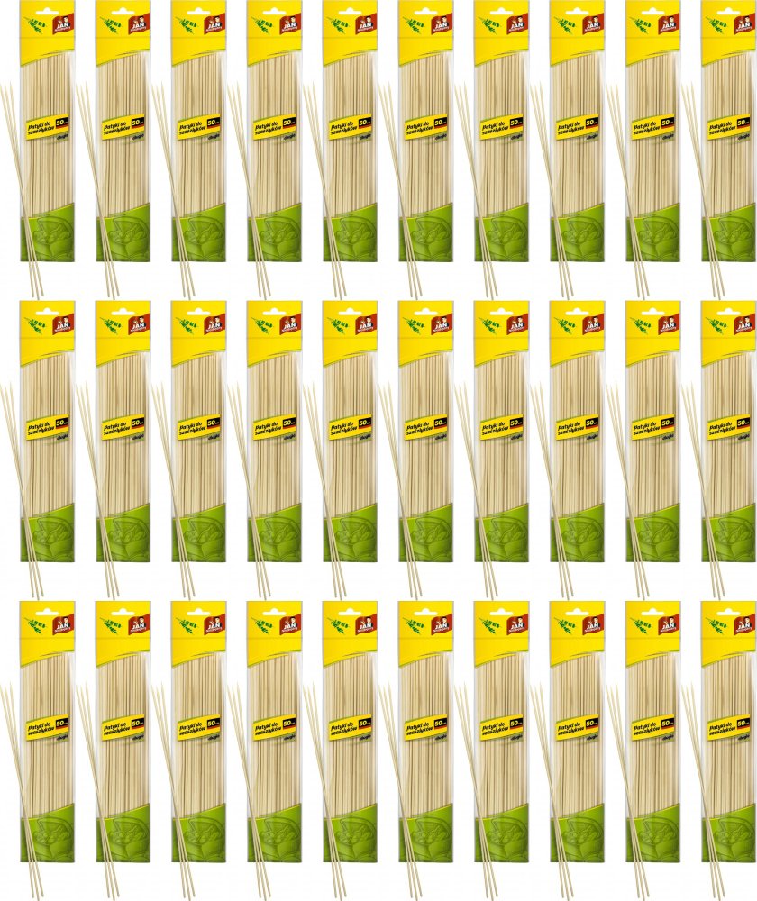 52x Patyczki do szaszłyków Jan Niezbędny, długie, 30cm, 50 sztuk