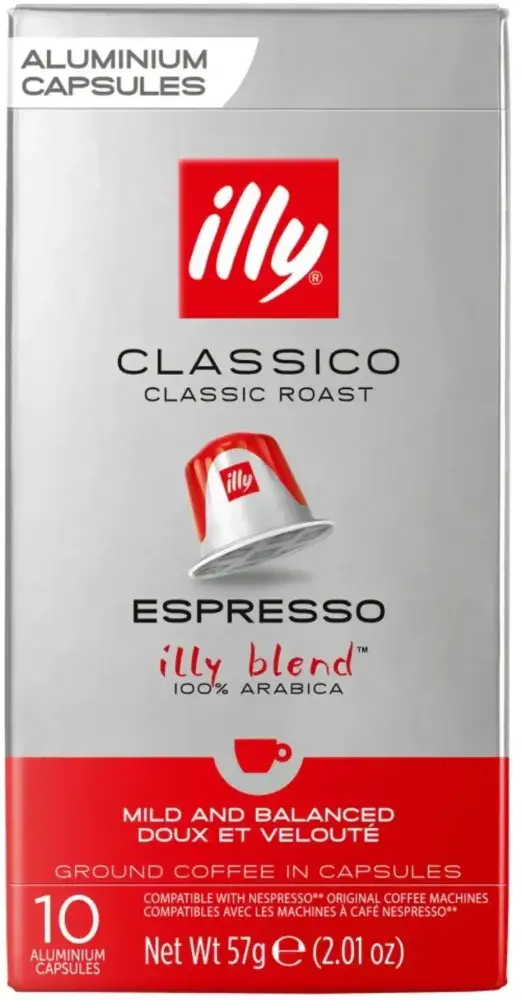 Outlet: WAŻNY DO 2026-04-05 Kapsułki do ekspresu Illy Classico Espresso, 10 sztuk