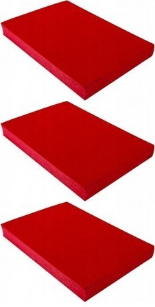 3x Okładki do bindowania Argo Delta, A4, 250g/m2, skóropodobne, 100 sztuk, czerwony