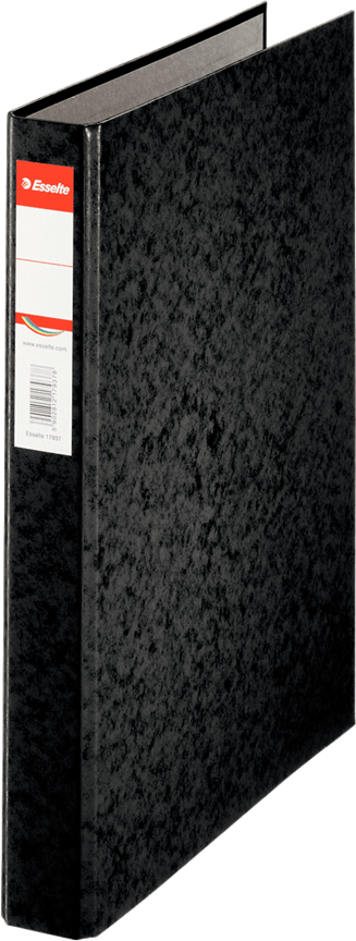 Segregator Esselte, A4, szerokość grzbietu 42mm, do 190 kartek, 2 ringi, czarny