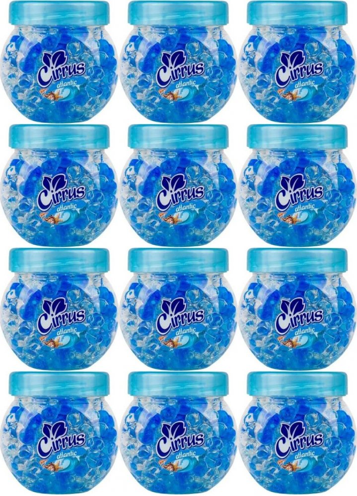 12x Odświeżacz powietrza Cirrus kulki, atlantic, żel, 150g