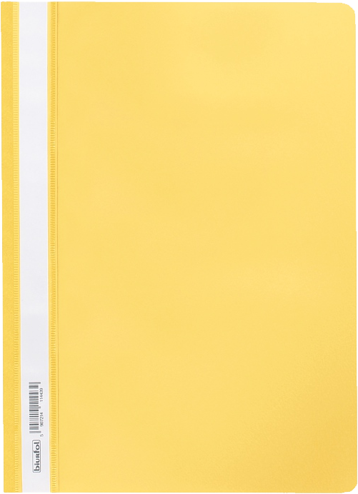 Skoroszyt plastikowy bez oczek Biurfol, miękki, A4, żółty
