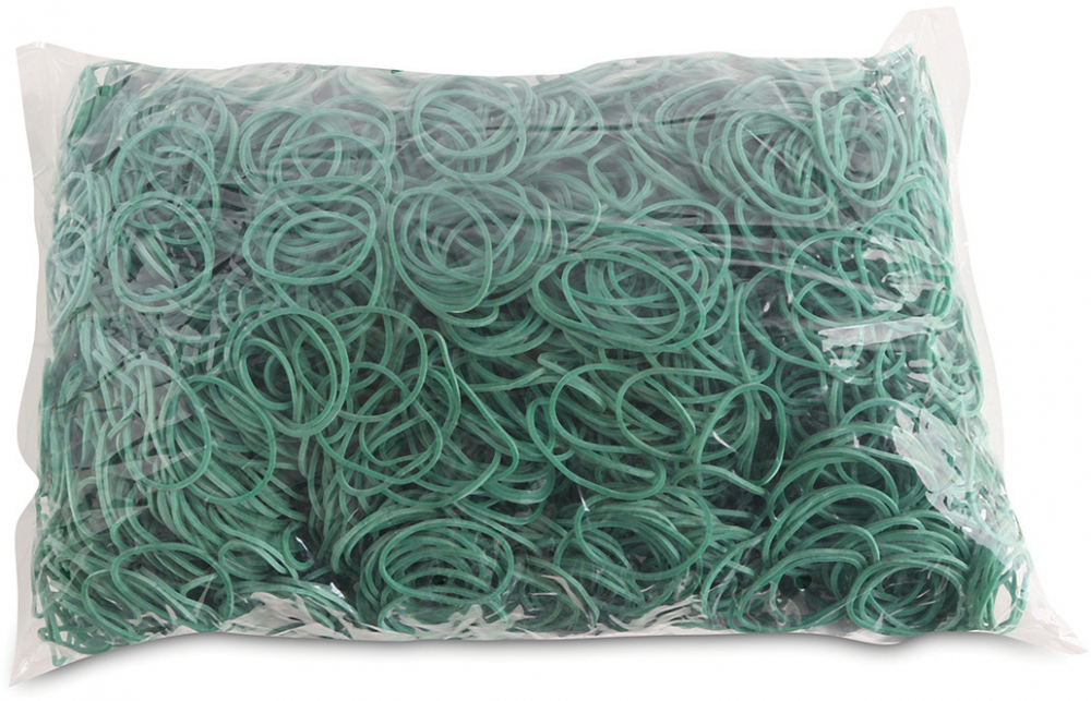 Gumki recepturki Office Products, 30mm, 1kg, zielony