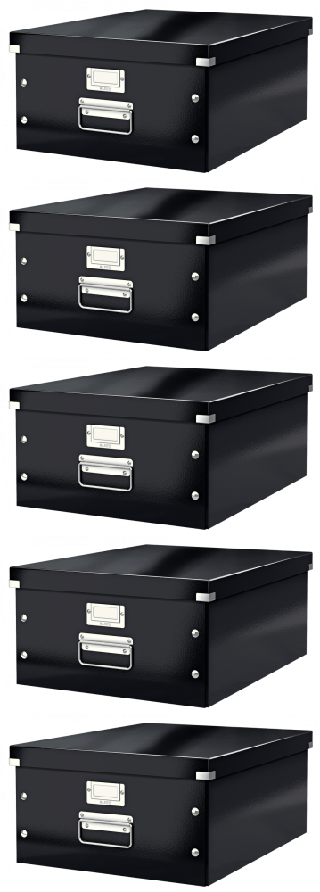 5x Pudło archiwizacyjne Leitz Click&Store, 369x484x200mm, A3, czarny