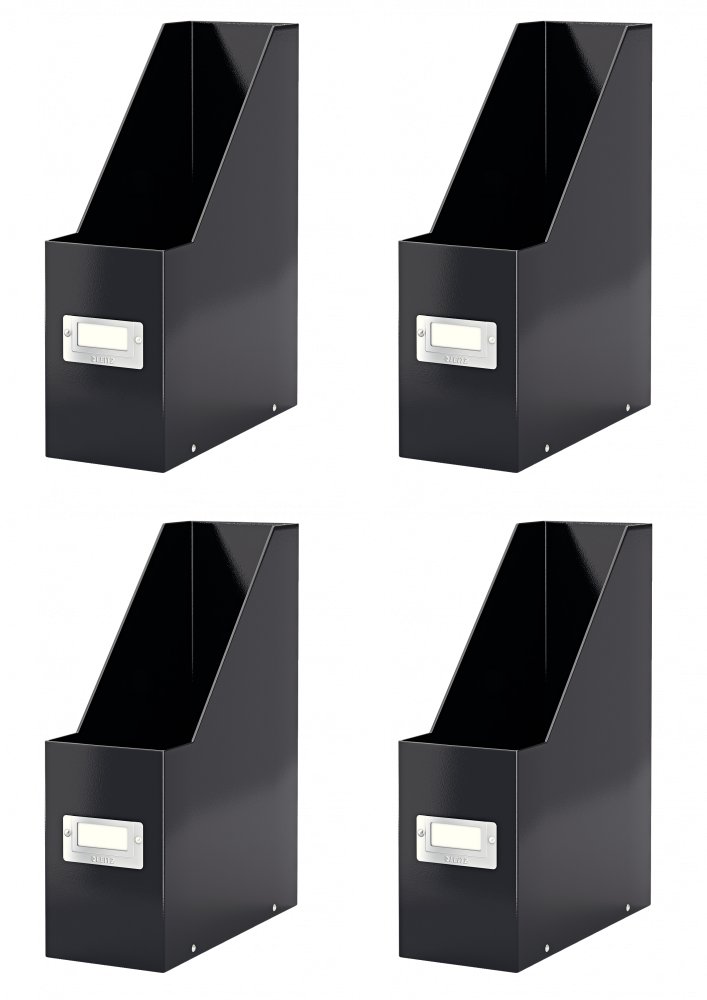 4x Organizer Leitz Wow Click&Store, A4, 95mm, do 950 kartek czarny
