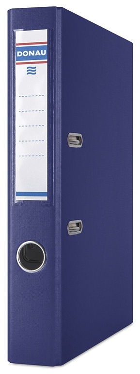 Segregator A4 Donau Master, szerokość grzbietu 50mm, do 350 kartek, granatowy