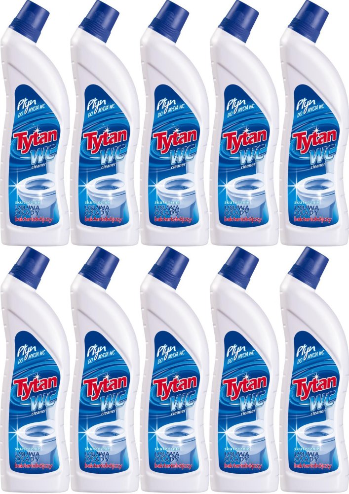 10x Płyn do czyszczenia WC Tytan, morski, 700g