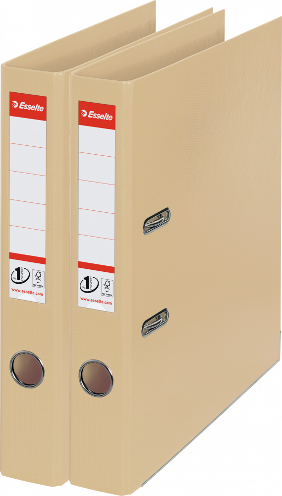 2x Segregator A4 Esselte No.1 Power, 50mm, do 350 kartek kawowy