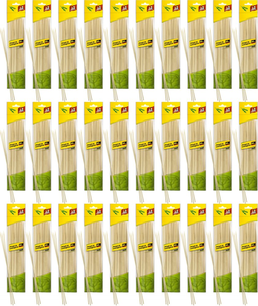 52x Patyczki do szaszłyków Jan Niezbędny, długie, 50 sztuk