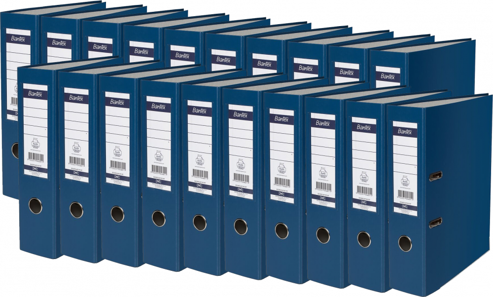 20x Segregator A4 Bantex XXL, 80mm, do 600 kartek granatowy