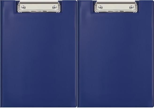 2x Clipboard Biurfol, z okładką, A5, granatowy