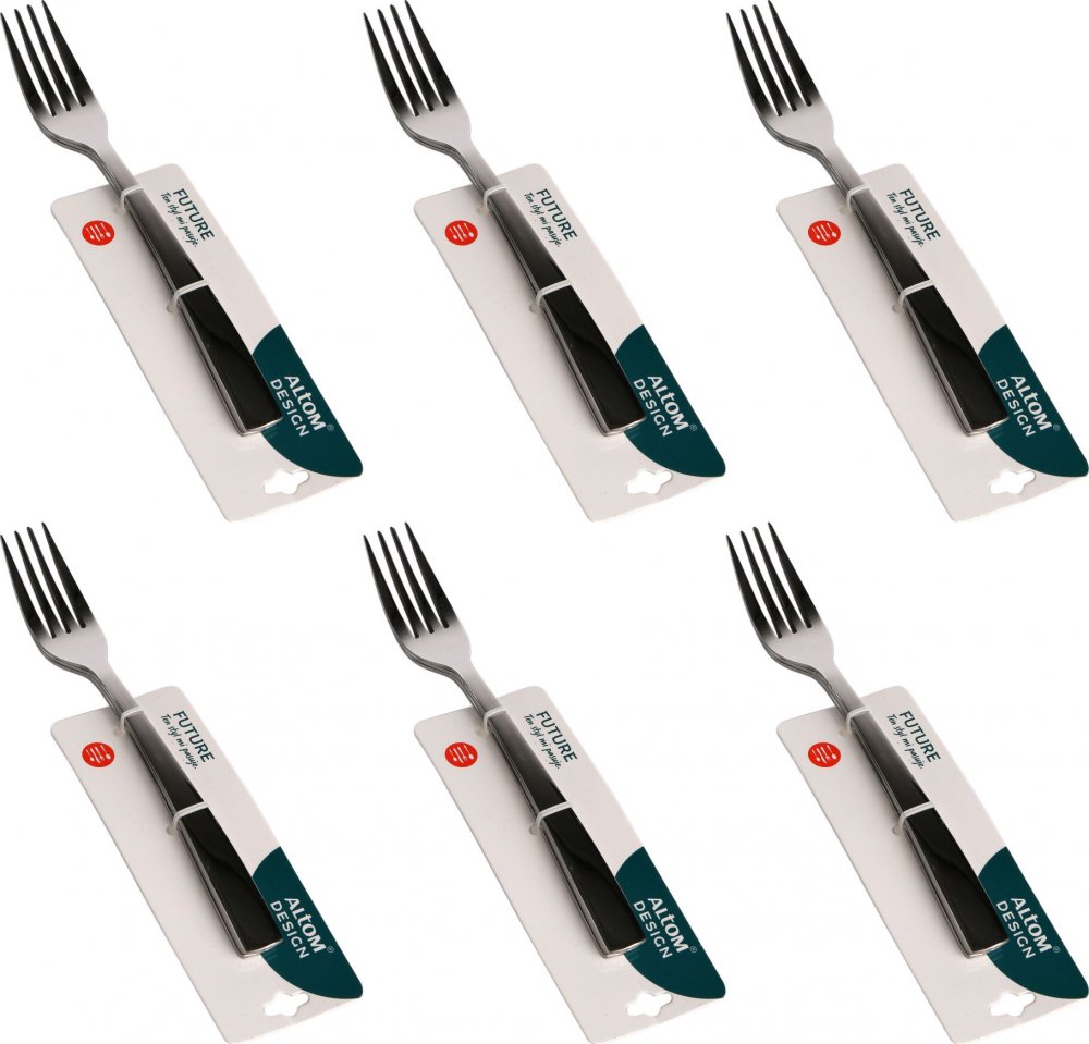 6x Widelec Altom Design Future, 3 sztuki, srebrny