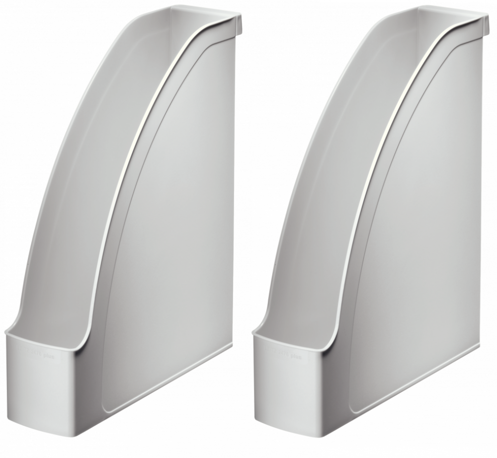 2x organizer na dokumenty Leitz Plus, A4, 70mm, do 700 kartek szary