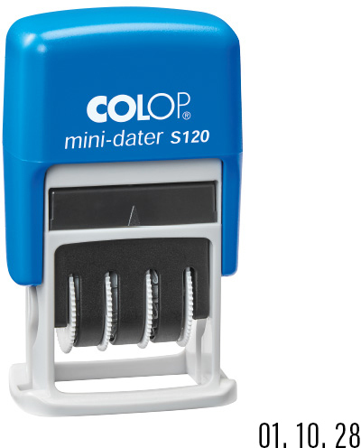 Datownik Colop Mini Printer S120, wersja cyfrowa, wkład czarny