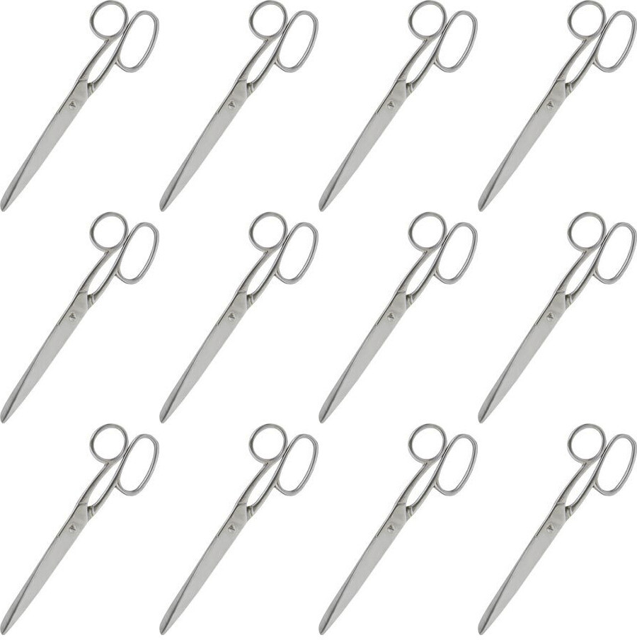 12x Nożyczki Grand GR-4825, 21cm, srebrny