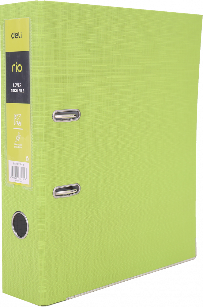 Segregator A4 Deli Rio, 76mm, zielony