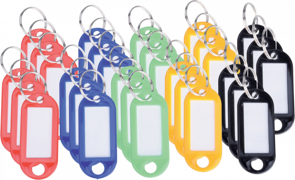 4x Zawieszki do kluczy Viking, plastik, 50 sztuk, mix kolorów