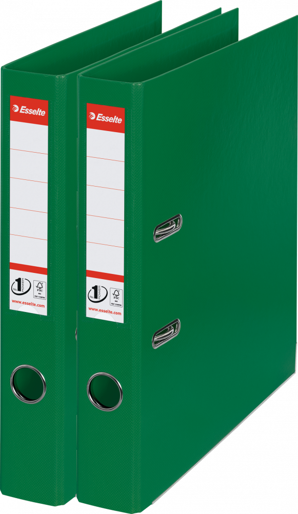 2x Segregator A4 Esselte No.1 Power, 50mm, do 350 kartek zielony
