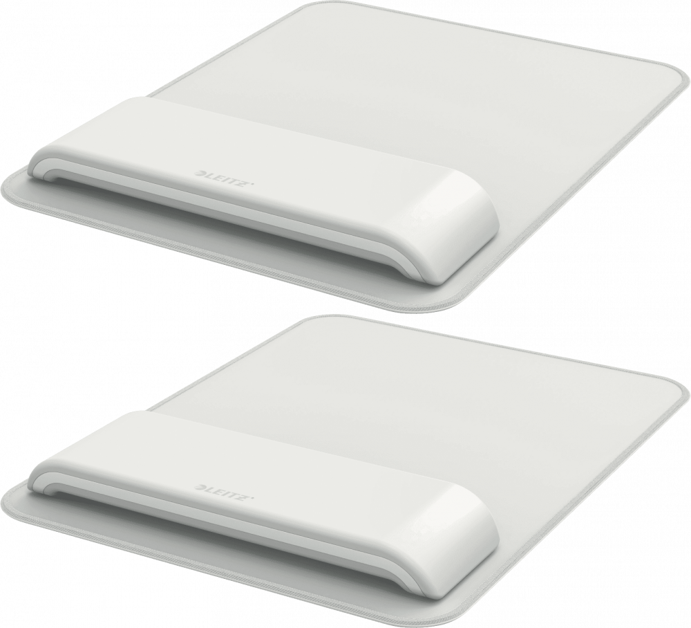 2x Podkładka ergonomiczna pod mysz i nadgarstek Leitz Ergo, 200x24x260mm, jasnoszary