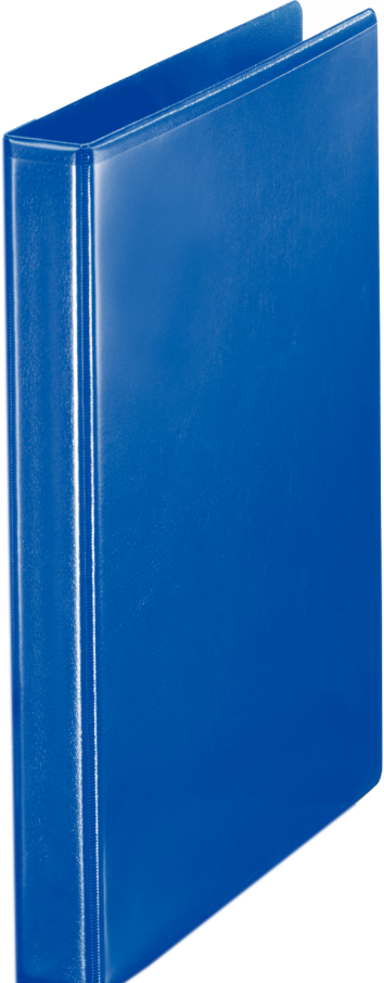 Segregator prezentacyjny Esselte, A4, szerokość grzbietu 38mm, do 180 kartek, 4 ringi, niebieski