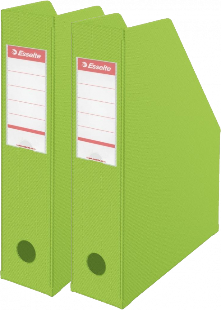 2x Organizer kartonowy na dokumenty Esselte Vivida, składany , A4, 70mm, do 700 kartek zielony