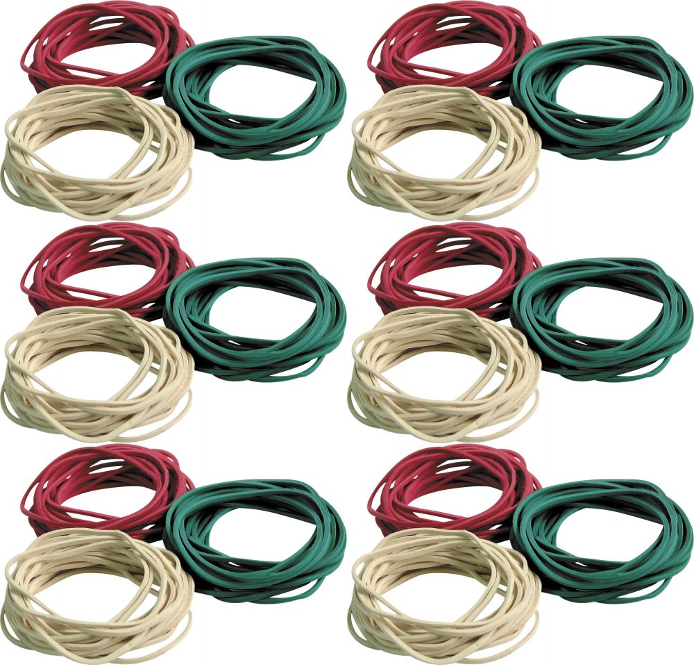 6x Gumki recepturki Grand, 40mm, 1kg, mix kolorów