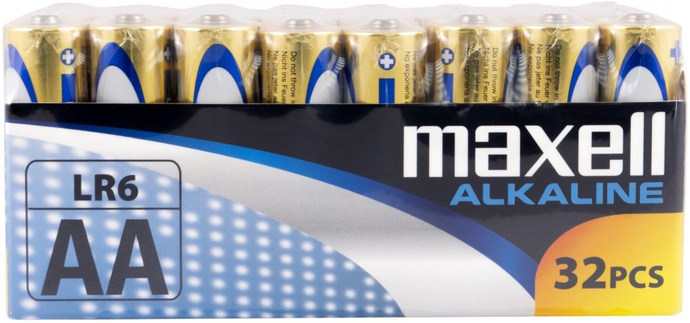 Bateria alkaliczna Maxell, AA, 32 sztuki