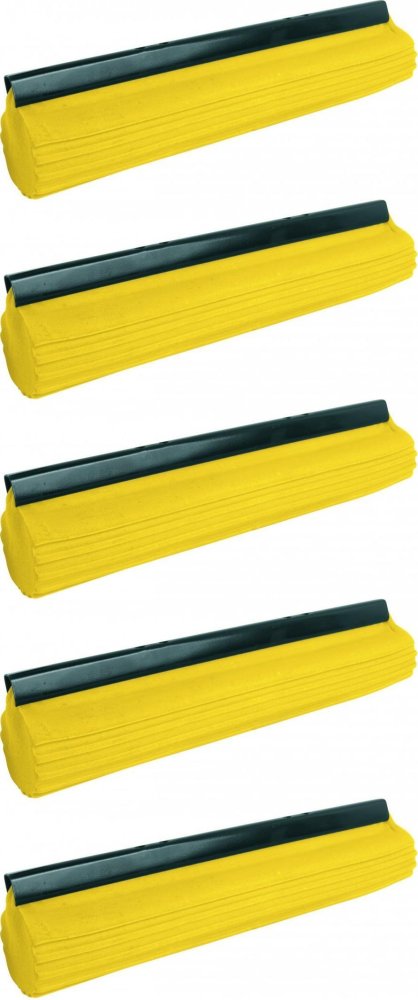 5x Mop gąbczasty Azur, żółty - końcówka