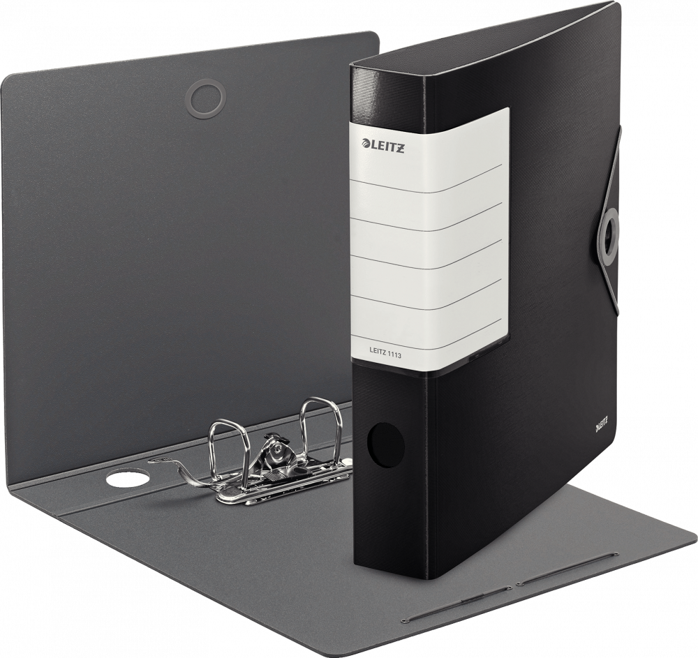 Segregator Leitz Active Solid 180°, A4, szerokość grzbietu 62 mm, do 350 kartek, czarny