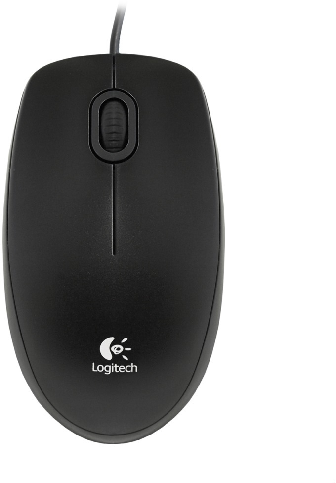 Mysz przewodowa Logitech B100, optyczna, czarny