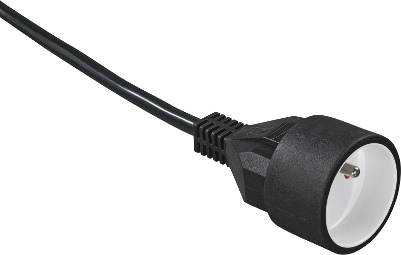 Przedłużacz Hama Standard, 5m, 1 gniazdo, czarny