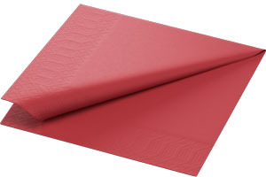 Serwetki gastronomiczne Duni, trzywarstwowe, 33x33cm, 50 sztuk, bordowy