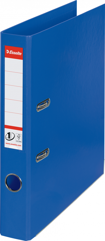 Segregator A4 Esselte No.1 Power, 50mm, do 350 kartek niebieski