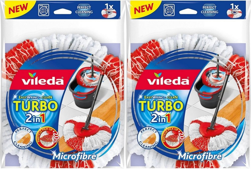 2x Mop obrotowy Vileda Easy Wring&Clean Turbo 2w1- końcówka