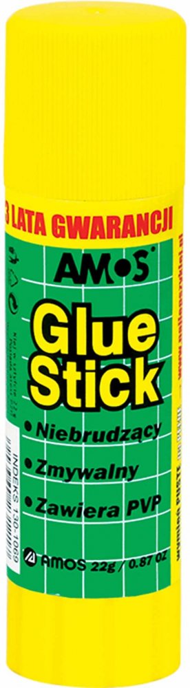 Klej biurowy Amos, w sztyfcie, 22g