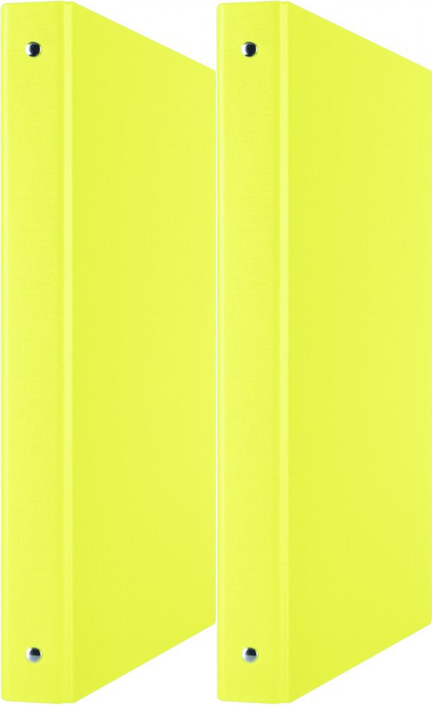 2x Segregator Donau, A4, szerokość grzbietu 35mm, 4 ringi, żółty
