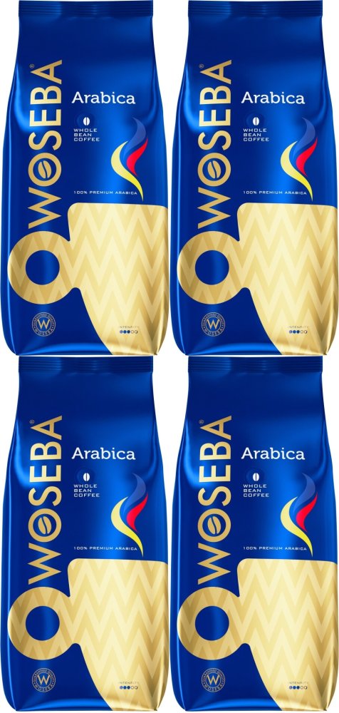 4x Kawa ziarnista Woseba Arabica, 1kg
