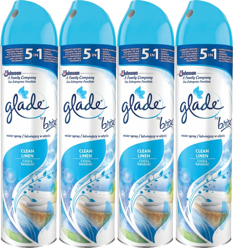 4x Odświeżacz powietrza Glade by Brise, spray, czysta świeżość, 300ml