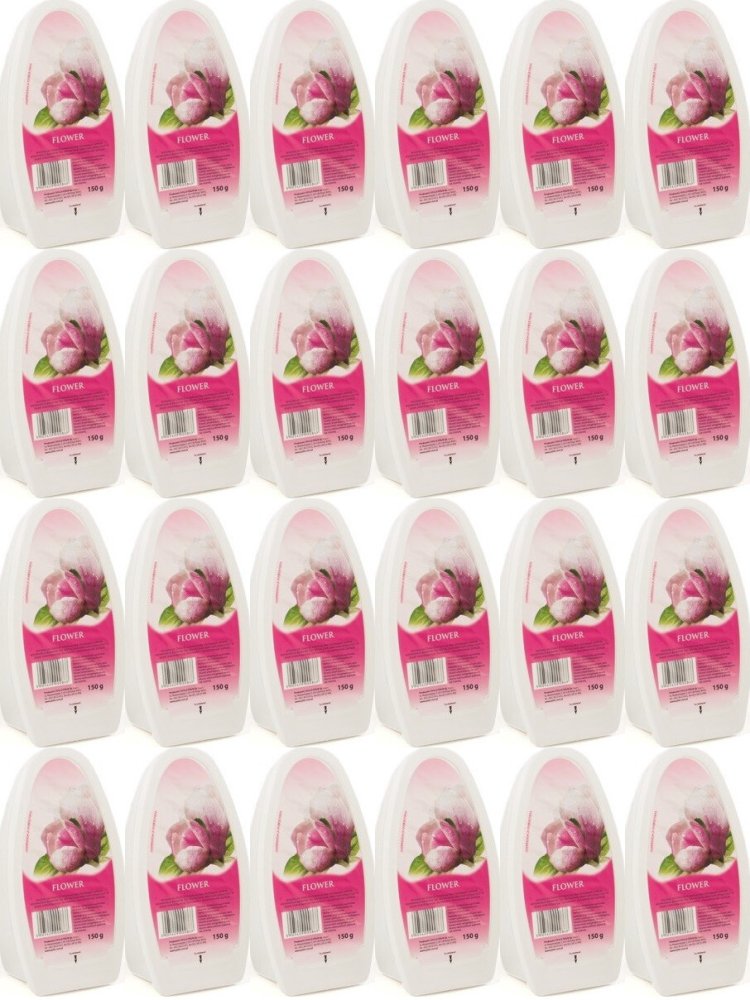 24x Odświeżacz powietrza Flower, kwiatowy, żel, 150g