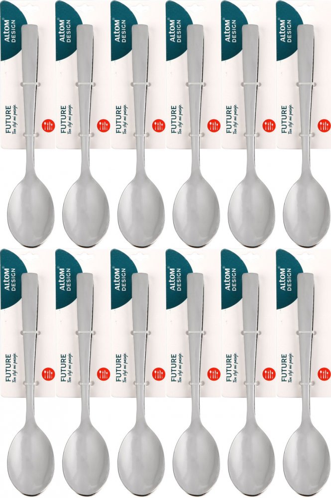 12x Łyżki Altom Design Future, 3 sztuki, srebrny